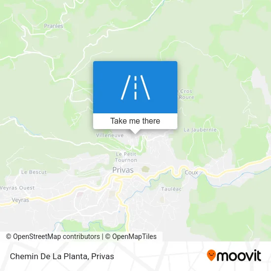 Chemin De La Planta map