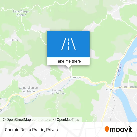 Chemin De La Prairie map