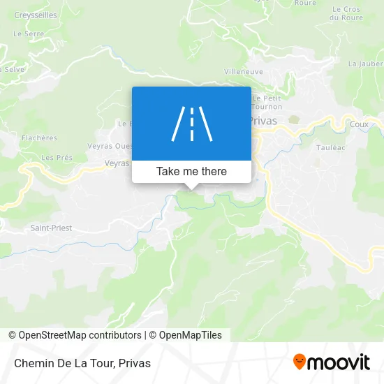 Chemin De La Tour map