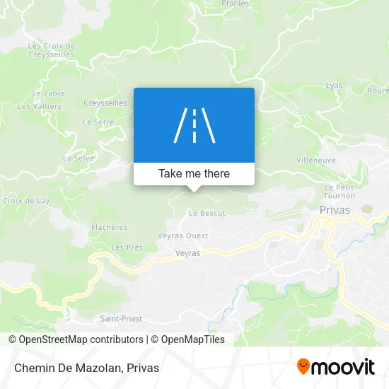 Chemin De Mazolan map