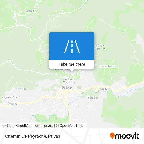 Chemin De Peyrache map