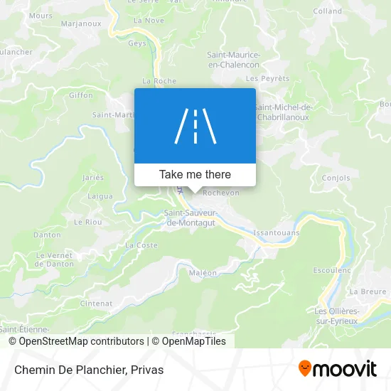 Chemin De Planchier map