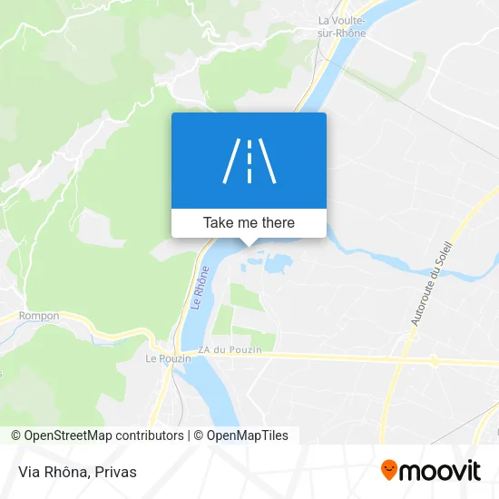 Via Rhôna map