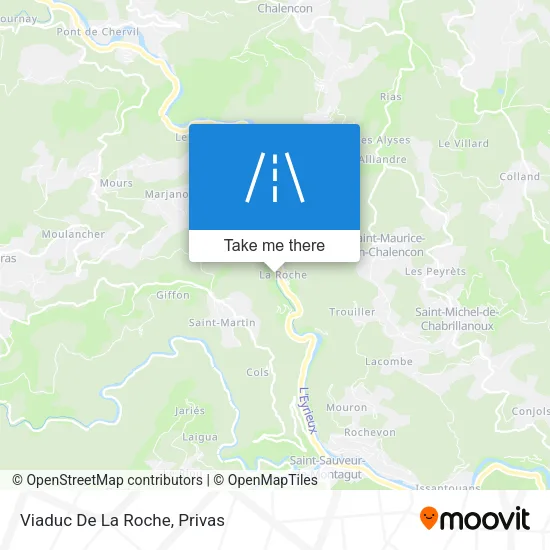 Viaduc De La Roche map
