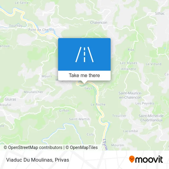 Viaduc Du Moulinas map