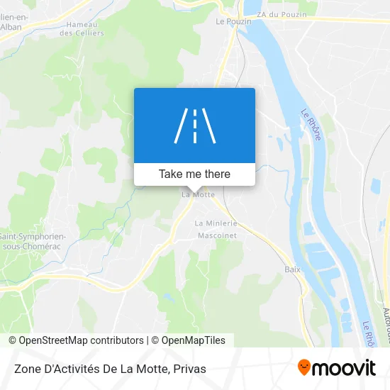 Zone D'Activités De La Motte map