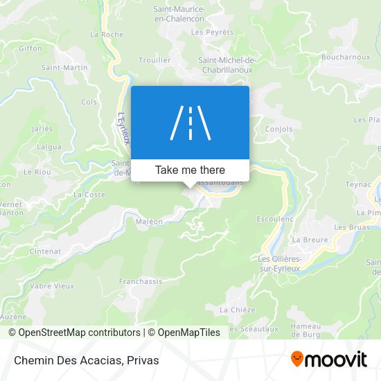 Chemin Des Acacias map