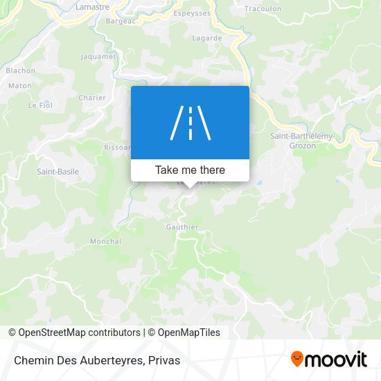 Chemin Des Auberteyres map