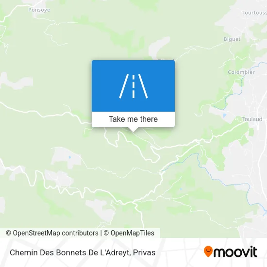 Chemin Des Bonnets De L'Adreyt map