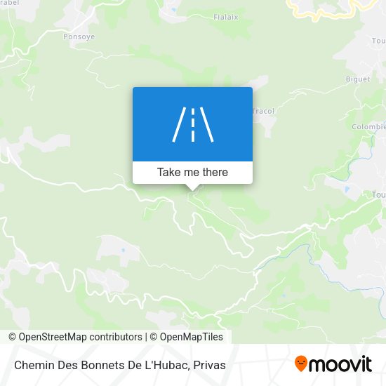 Chemin Des Bonnets De L'Hubac map