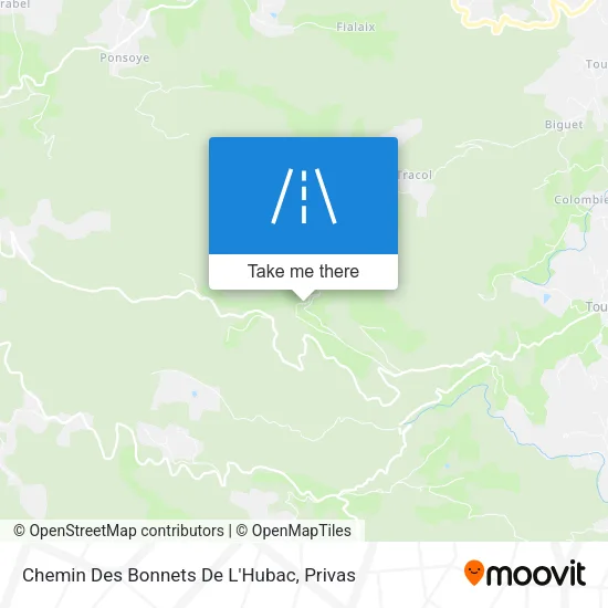 Chemin Des Bonnets De L'Hubac map