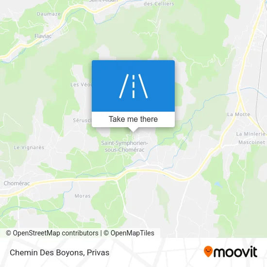 Chemin Des Boyons map
