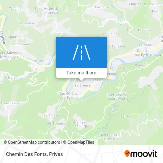 Chemin Des Fonts map