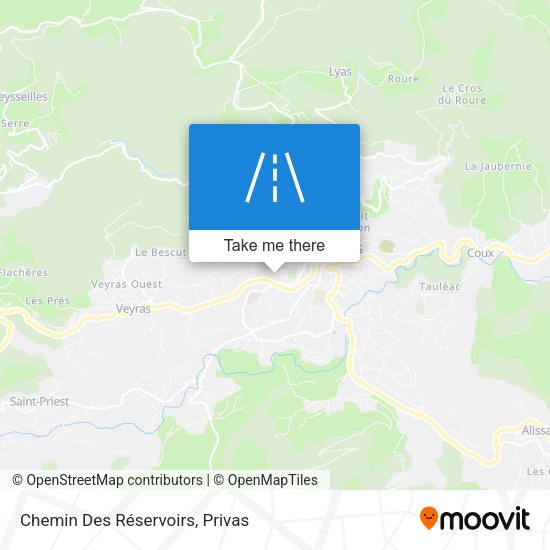 Chemin Des Réservoirs map