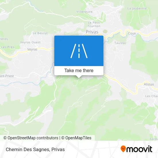 Chemin Des Sagnes map