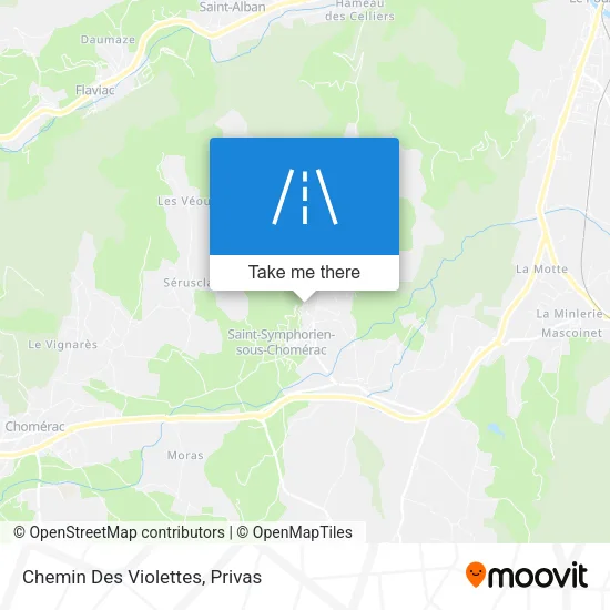 Chemin Des Violettes map