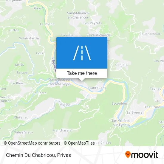 Chemin Du Chabricou map