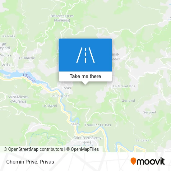 Chemin Privé map