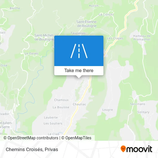 Chemins Croisés map