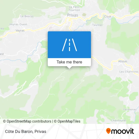 Côte Du Baron map