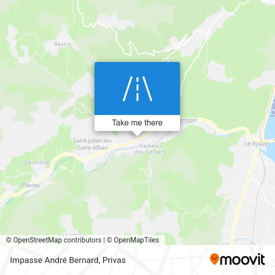 Impasse André Bernard map