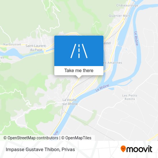 Impasse Gustave Thibon map