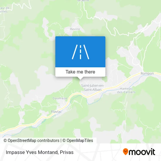 Impasse Yves Montand map