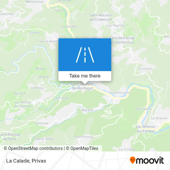 La Calade map