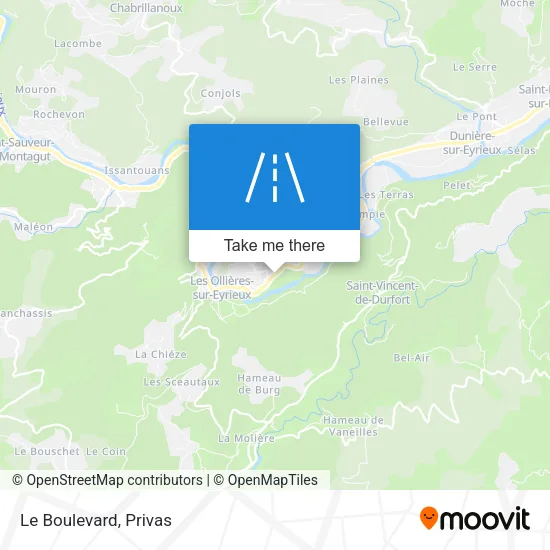Le Boulevard map