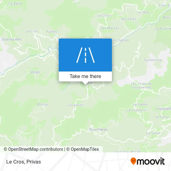 Le Cros map