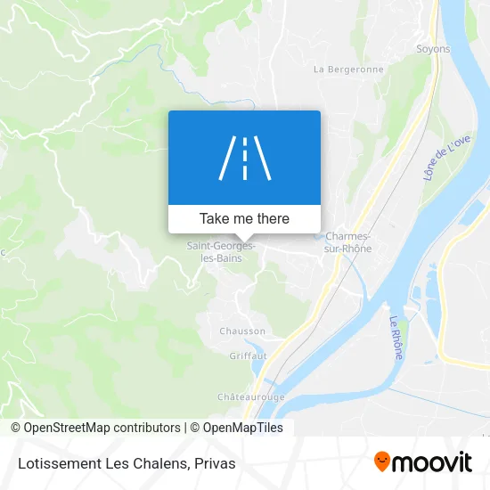 Lotissement Les Chalens map