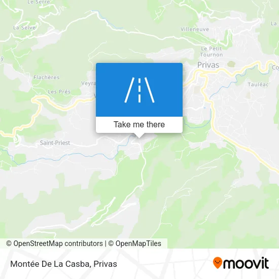 Montée De La Casba map