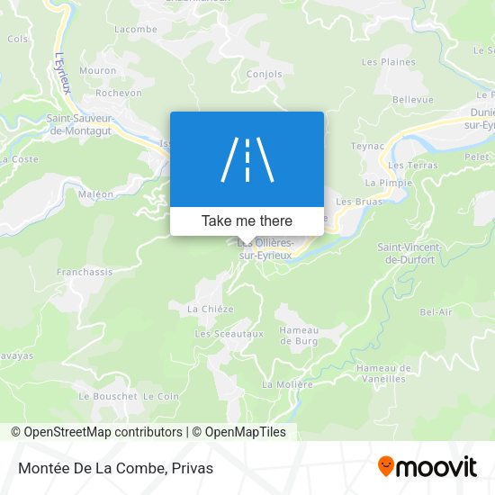 Montée De La Combe map