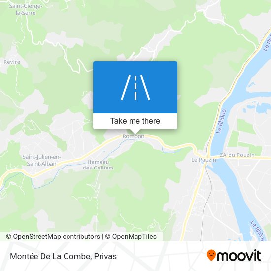 Montée De La Combe map