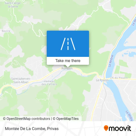 Montée De La Combe map