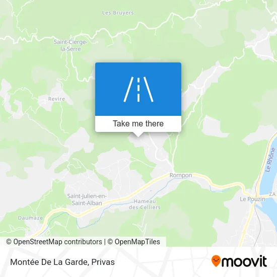 Montée De La Garde map