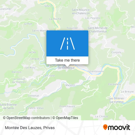 Montée Des Lauzes map