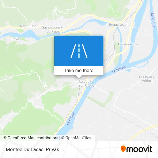 Montée Du Lacas map