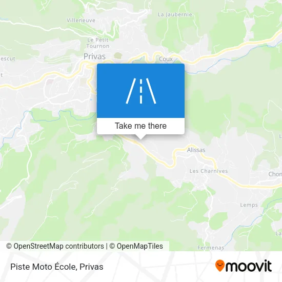 Piste Moto École map