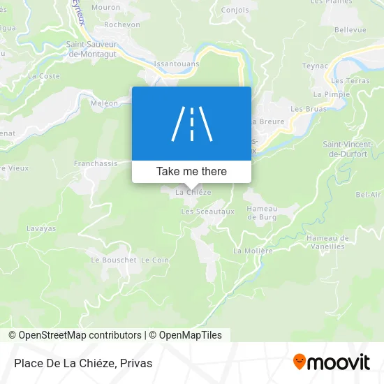 Place De La Chiéze map