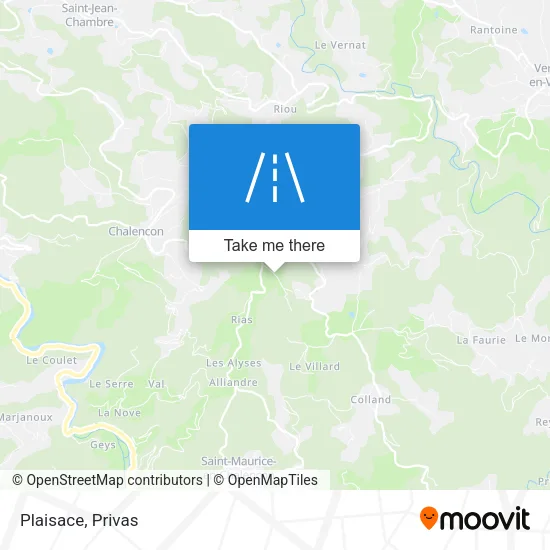 Plaisace map