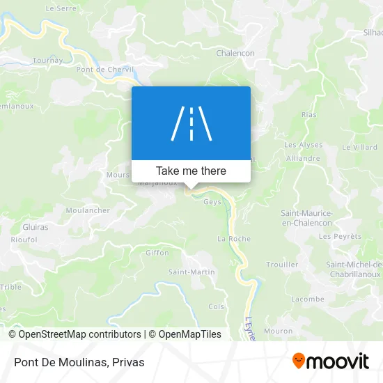 Pont De Moulinas map
