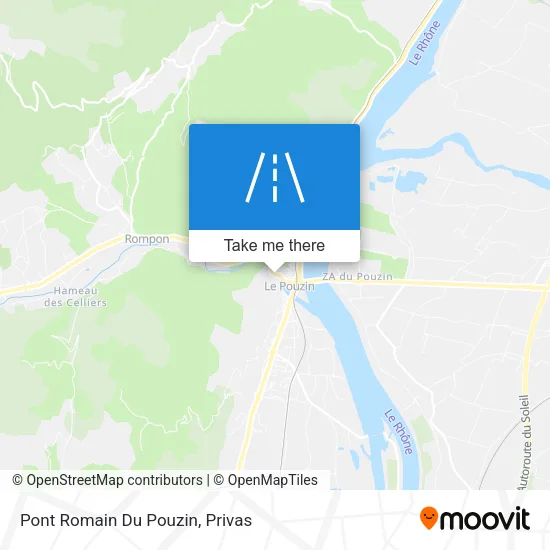 Pont Romain Du Pouzin map