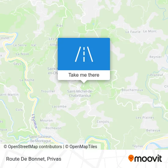 Route De Bonnet map