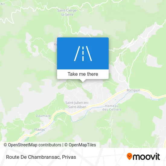 Route De Chambransac map