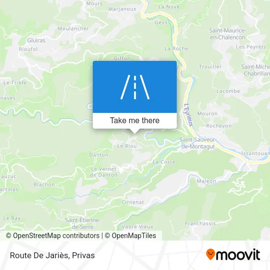 Route De Jariès map