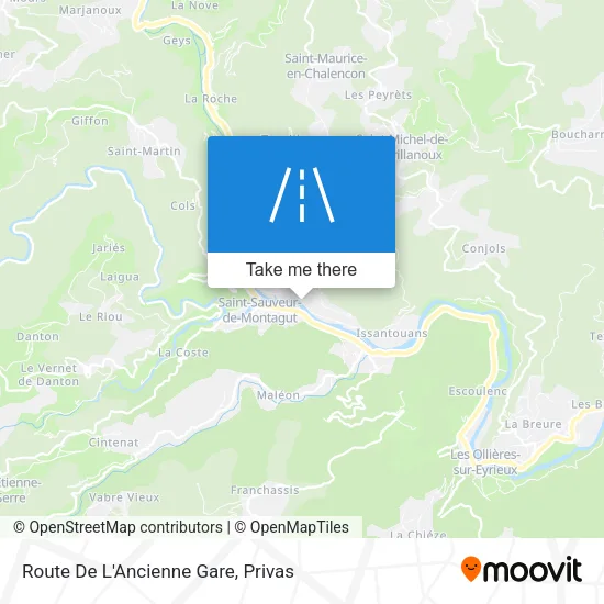 Route De L'Ancienne Gare map