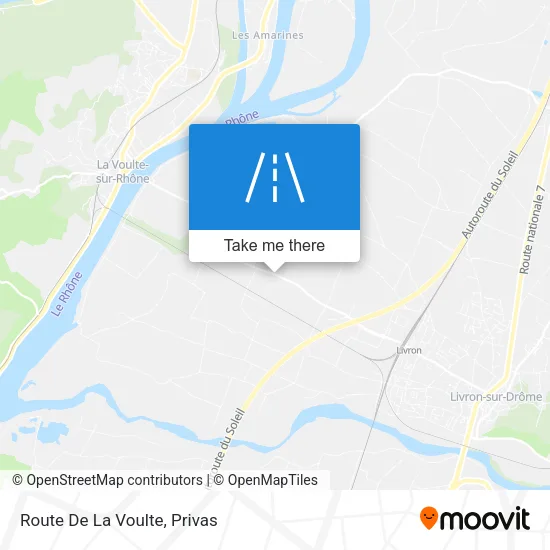 Route De La Voulte map