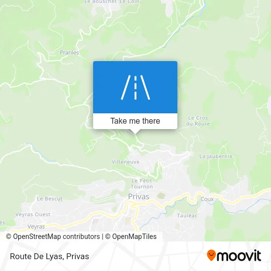 Route De Lyas map