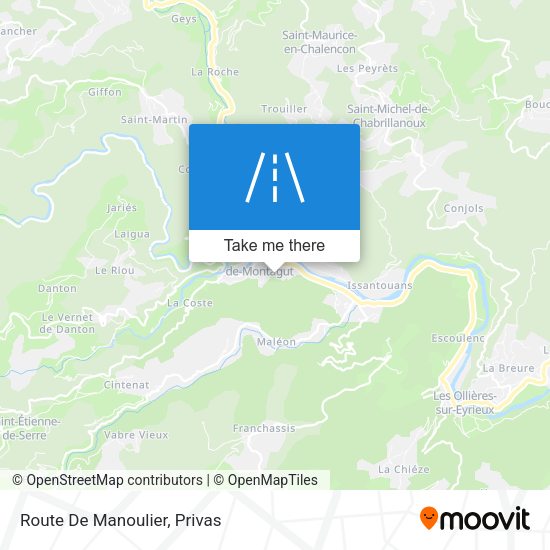 Route De Manoulier map